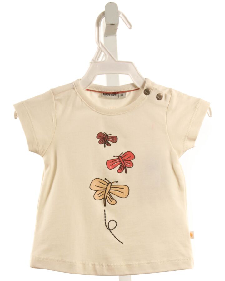 BABYFACE  IVORY   PRINTED DESIGN KNIT SS SHIRT