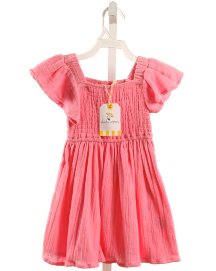 SHADE CRITTERS  HOT PINK   SMOCKED DRESS