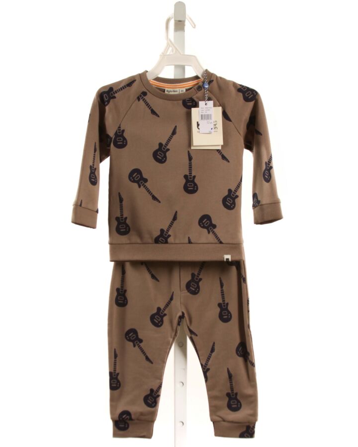 BABYFACE  BROWN  PRINT  2-PIECE OUTFIT
