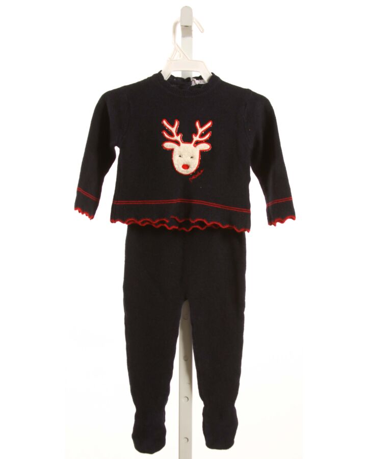 PATACHOU  NAVY   APPLIQUED 2-PIECE OUTFIT