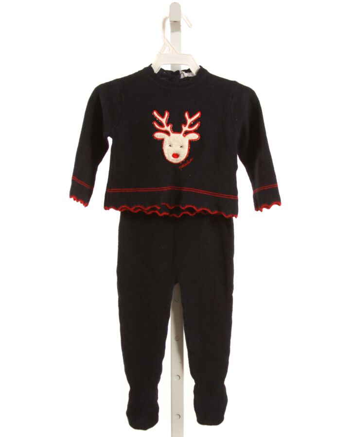PATACHOU  NAVY   APPLIQUED 2-PIECE OUTFIT