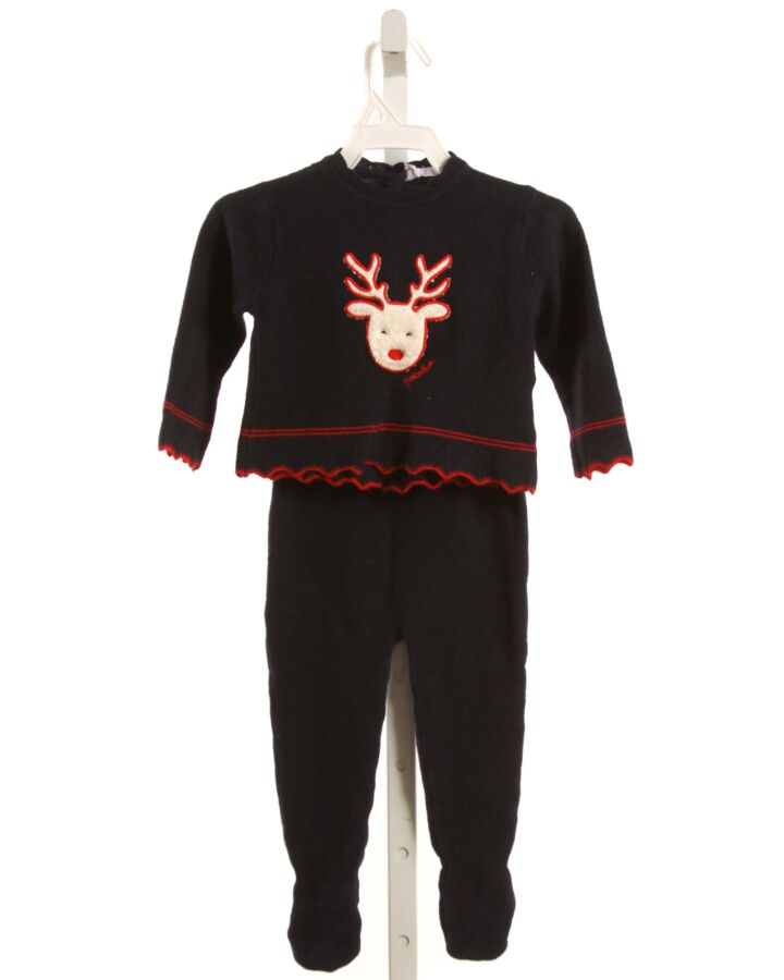 PATACHOU  NAVY   APPLIQUED 2-PIECE OUTFIT