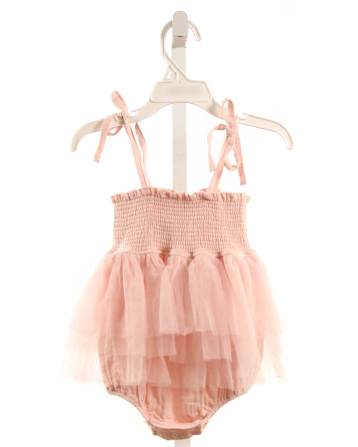 ANGEL DEAR  PINK TULLE  SMOCKED BUBBLE