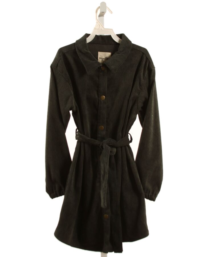 VIGNETTE  FOREST GREEN CORDUROY   DRESS