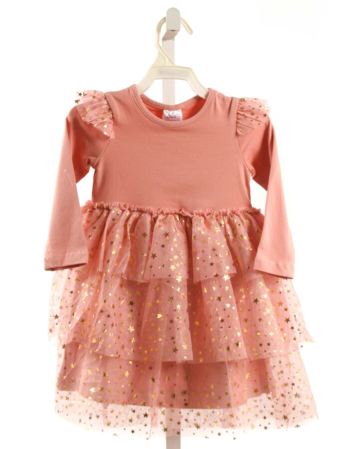 SWEET WINK  PINK TULLE   KNIT DRESS