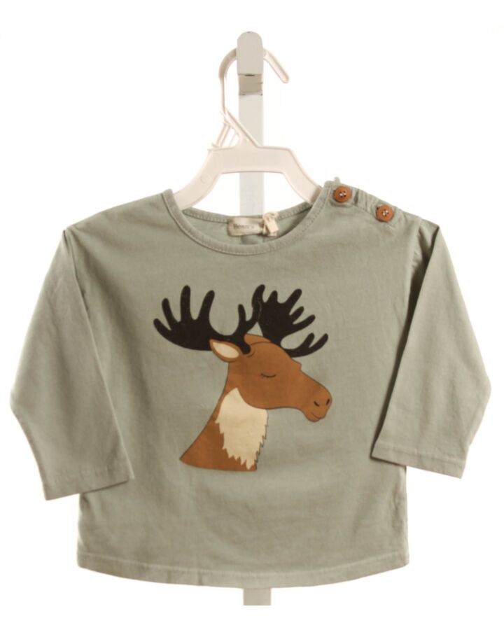BEAN'S BARCELONA  GRAY   PRINTED DESIGN T-SHIRT