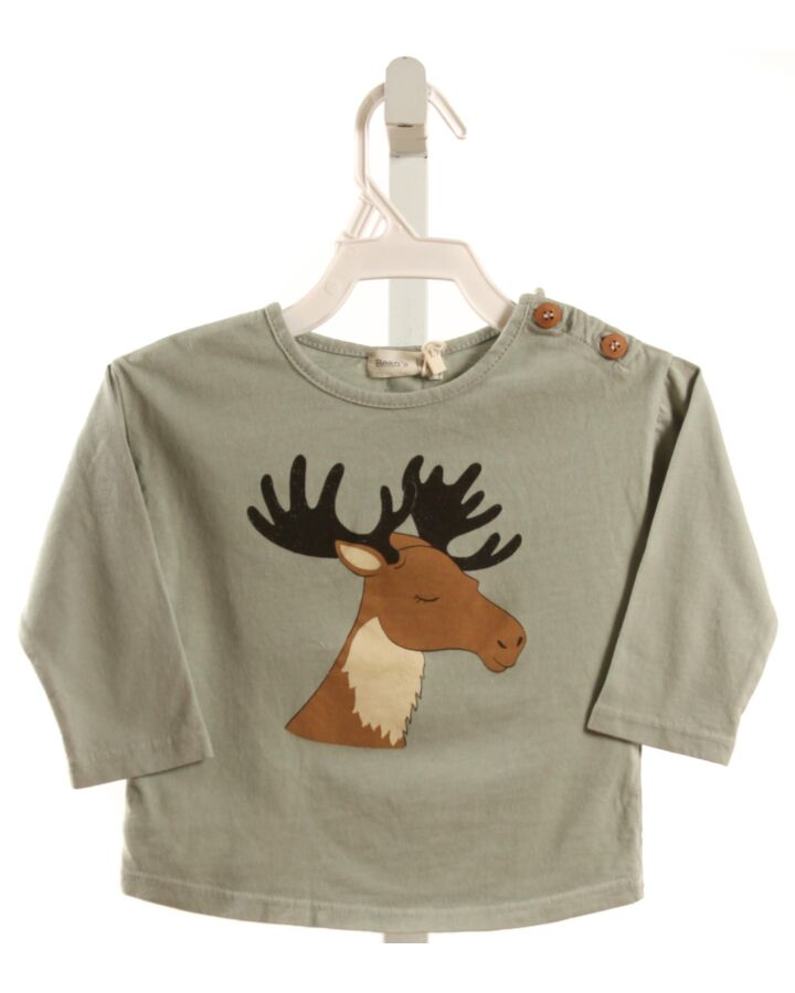 BEAN'S BARCELONA  GRAY   PRINTED DESIGN T-SHIRT