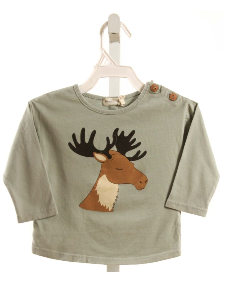 BEAN'S BARCELONA  GRAY   PRINTED DESIGN T-SHIRT