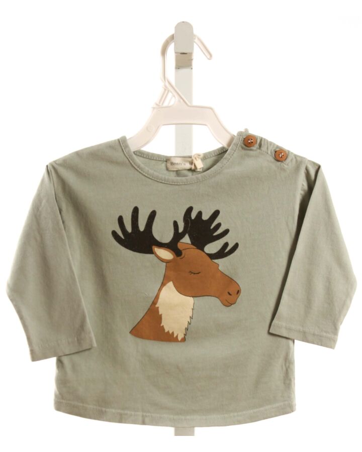 BEAN'S BARCELONA  GRAY   PRINTED DESIGN T-SHIRT