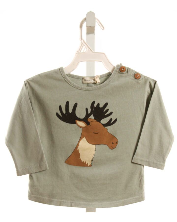 BEAN'S BARCELONA  GRAY   PRINTED DESIGN T-SHIRT