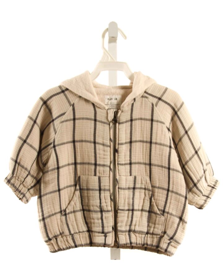 PLAY UP  BROWN  WINDOWPANE  OUTERWEAR