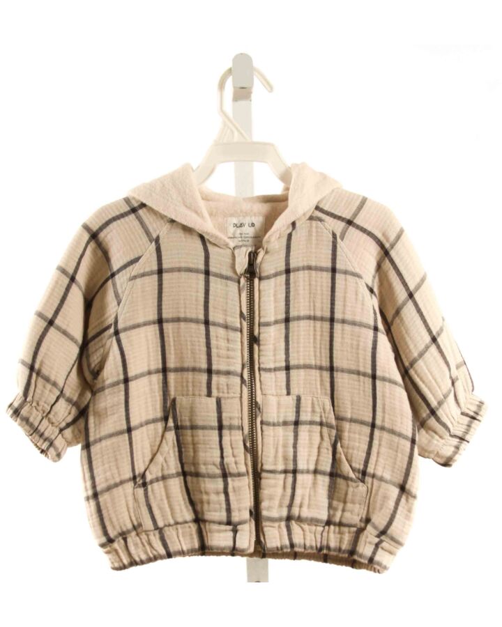 PLAY UP  BROWN  WINDOWPANE  OUTERWEAR