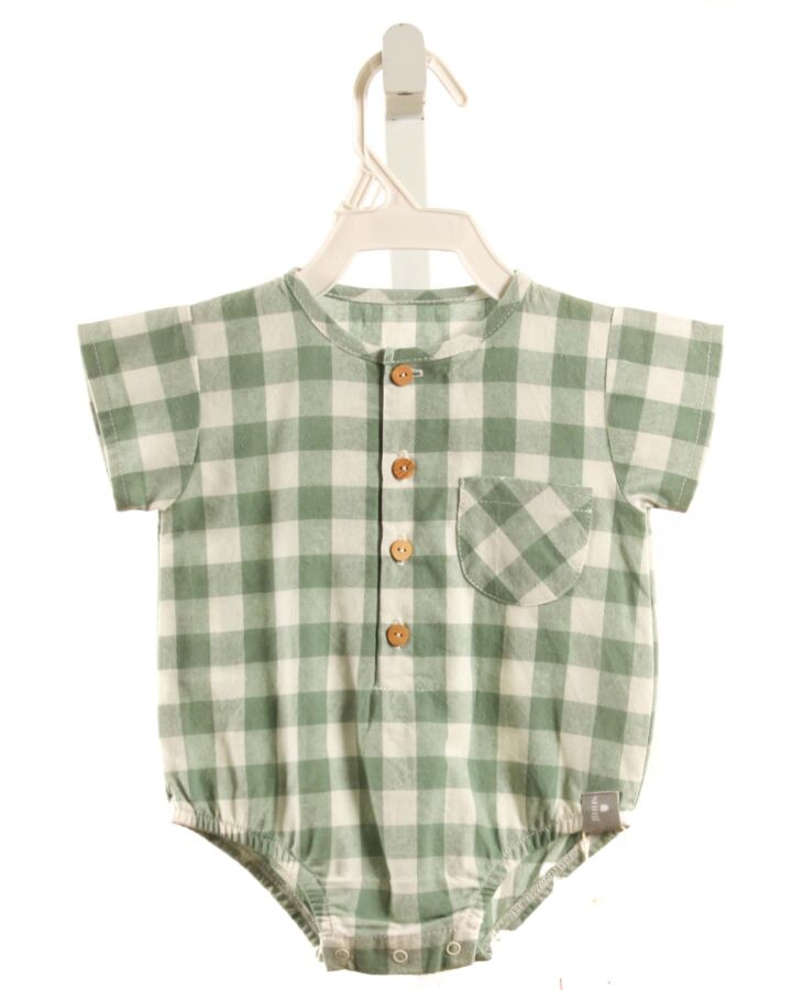 SNUG  GREEN  GINGHAM  BUBBLE