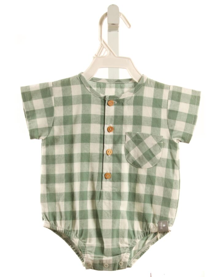 SNUG  GREEN  GINGHAM  BUBBLE
