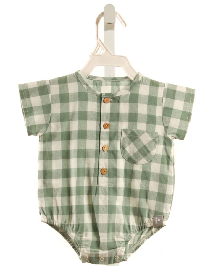 SNUG  GREEN  GINGHAM  BUBBLE