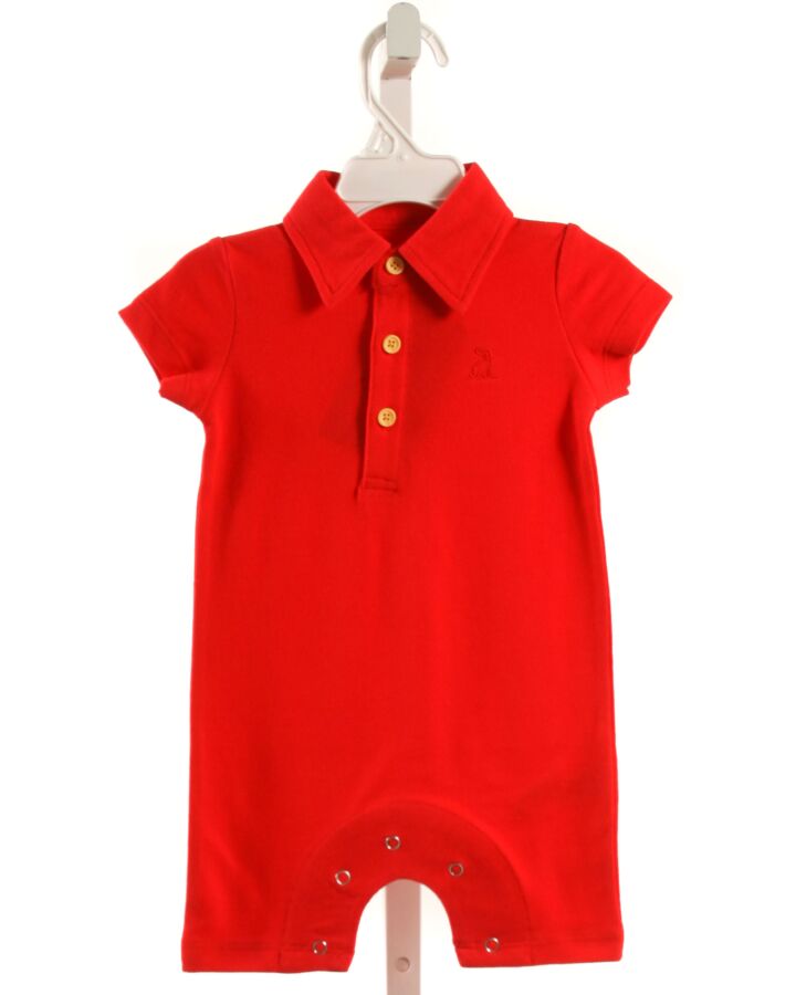 ME + HENRY  RED PIQUE   SHORTALL