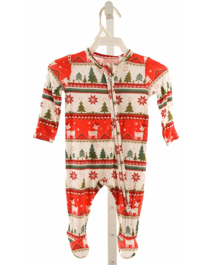 ANGEL DEAR  RED KNIT  PRINTED DESIGN LAYETTE