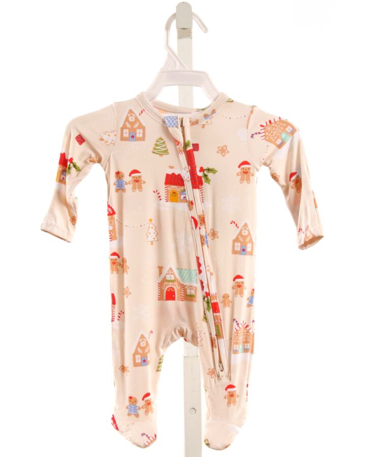 ANGEL DEAR  KHAKI KNIT  PRINTED DESIGN LAYETTE