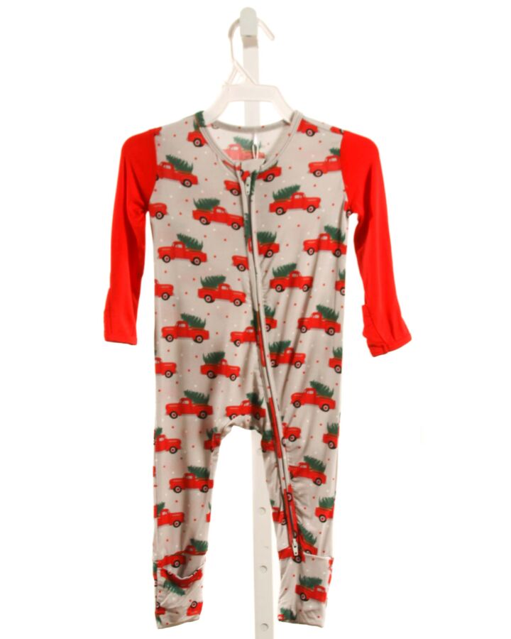 ROCKIN ROYALTY  RED KNIT  PRINTED DESIGN LAYETTE