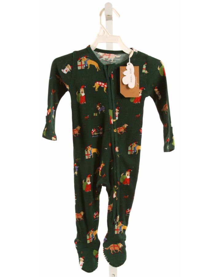 ANGEL DEAR  GREEN KNIT  PRINTED DESIGN LAYETTE