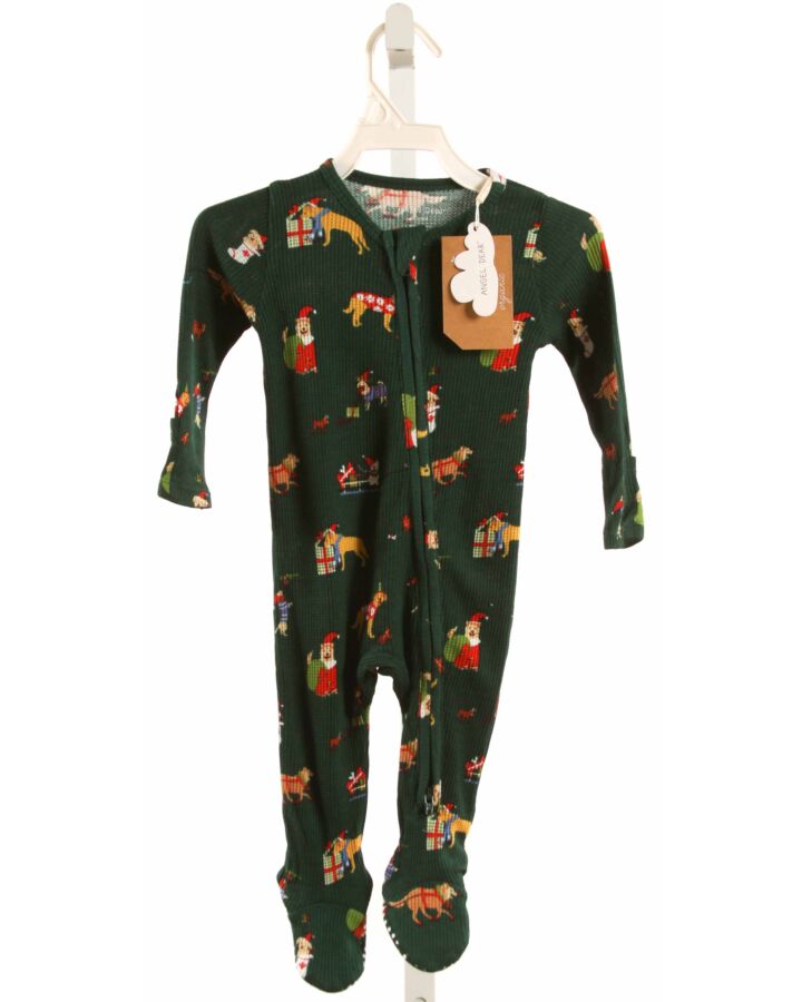 ANGEL DEAR  GREEN KNIT  PRINTED DESIGN LAYETTE