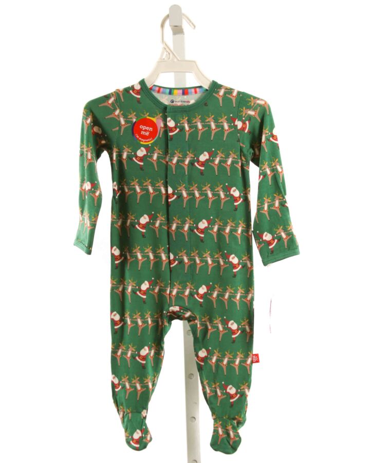 MAGNETIC ME  GREEN KNIT  PRINTED DESIGN LAYETTE