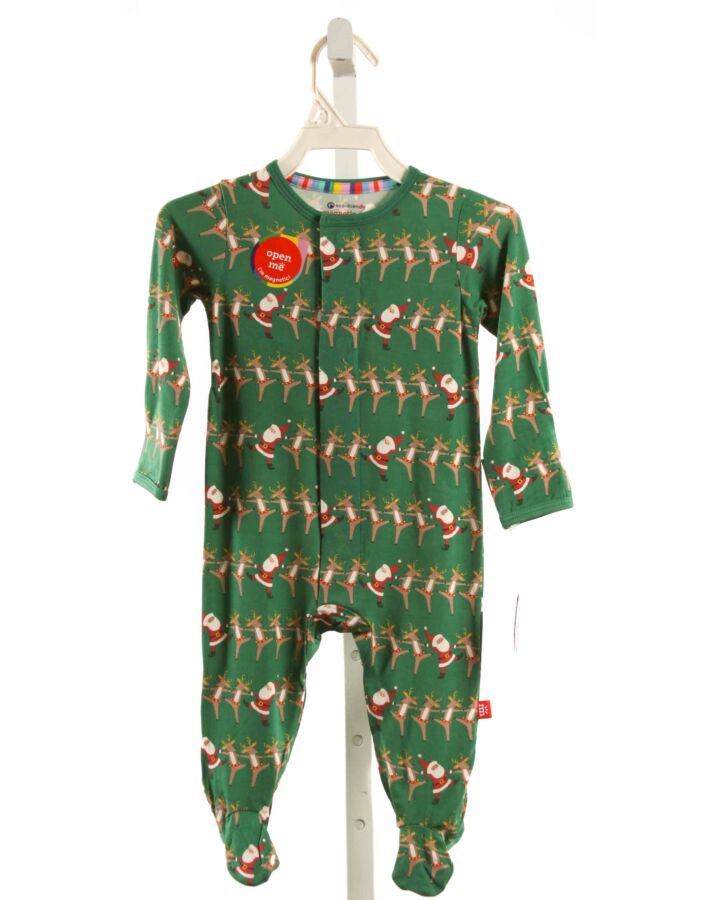 MAGNETIC ME  GREEN KNIT  PRINTED DESIGN LAYETTE