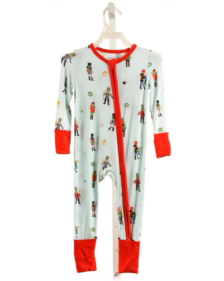 ANGEL DEAR  BLUE KNIT  PRINTED DESIGN LAYETTE