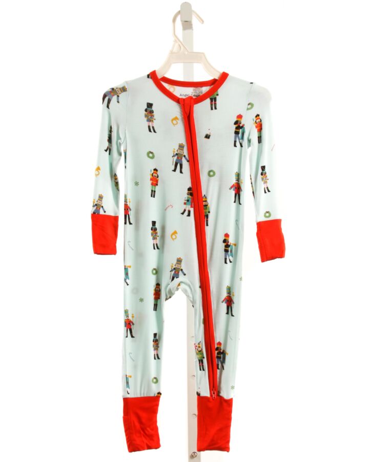 ANGEL DEAR  BLUE KNIT  PRINTED DESIGN LAYETTE