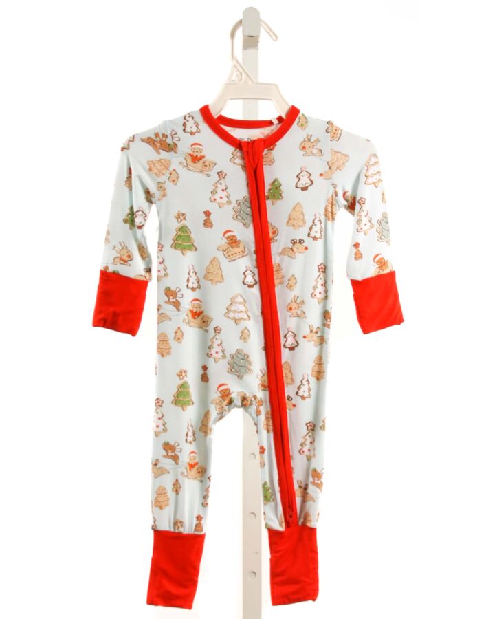 ANGEL DEAR  BLUE KNIT  PRINTED DESIGN LAYETTE