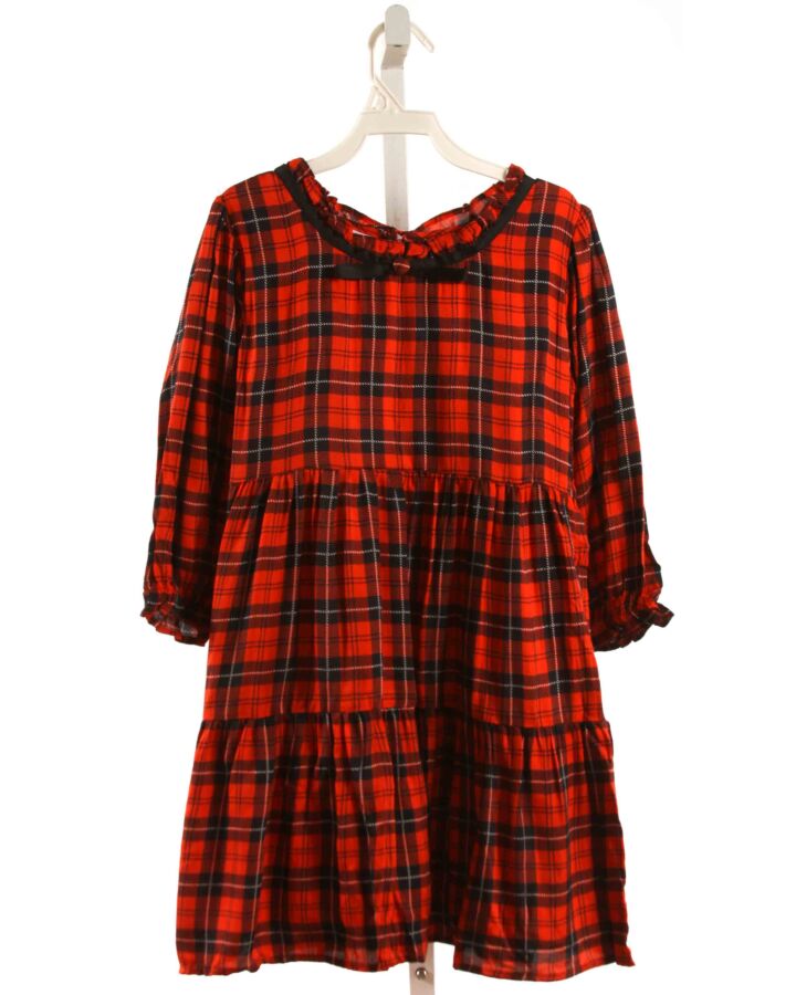 TUK TUK  RED  PLAID  DRESS