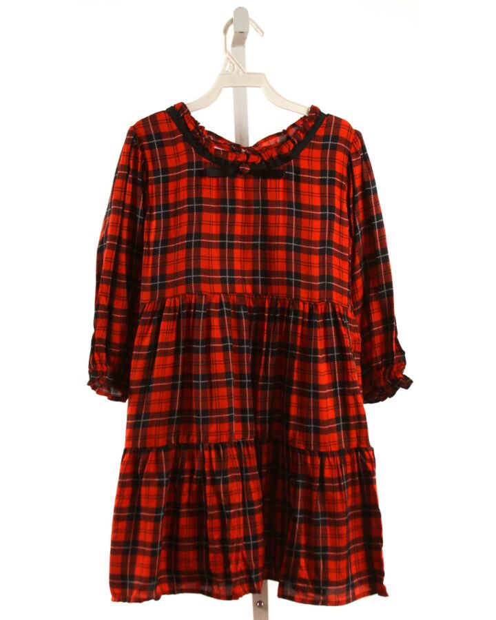 TUK TUK  RED  PLAID  DRESS