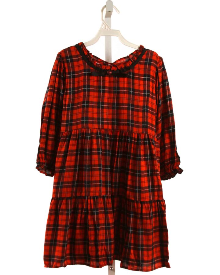 TUK TUK  RED  PLAID  DRESS