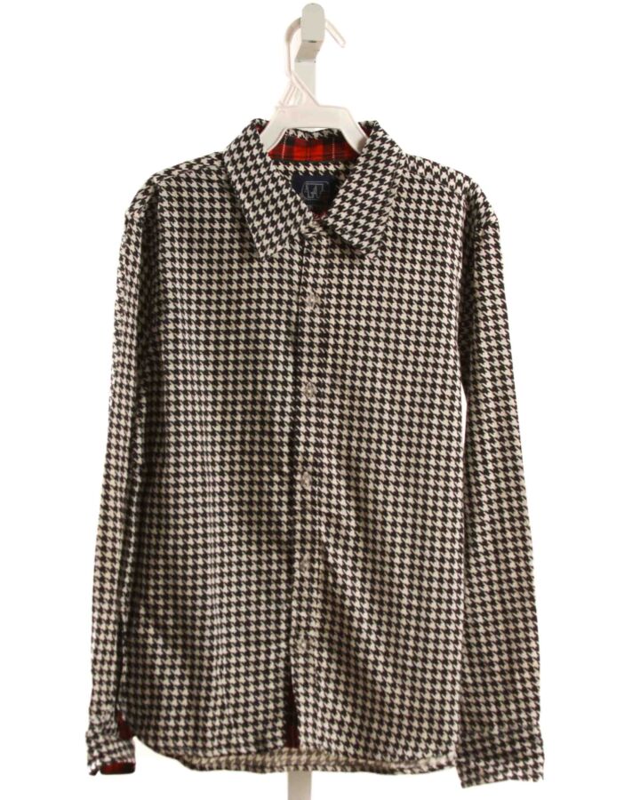 TUK TUK  BLACK  HOUNDSTOOTH  DRESS SHIRT