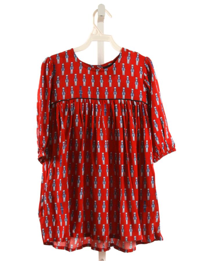 TUK TUK  RED   PRINTED DESIGN DRESS