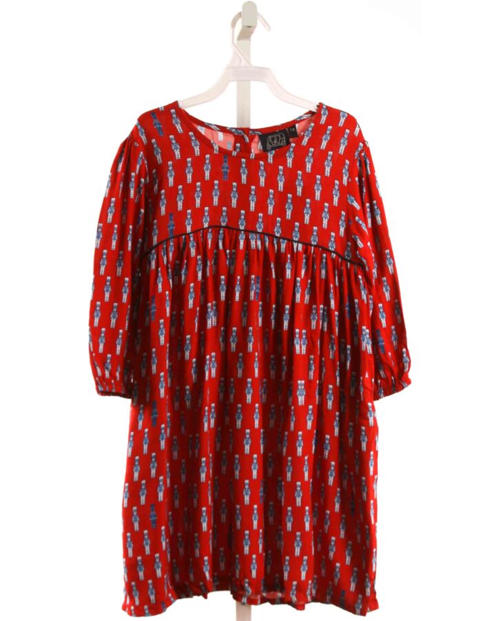 TUK TUK  RED   PRINTED DESIGN DRESS