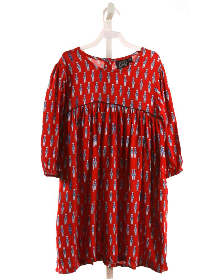 TUK TUK  RED   PRINTED DESIGN DRESS