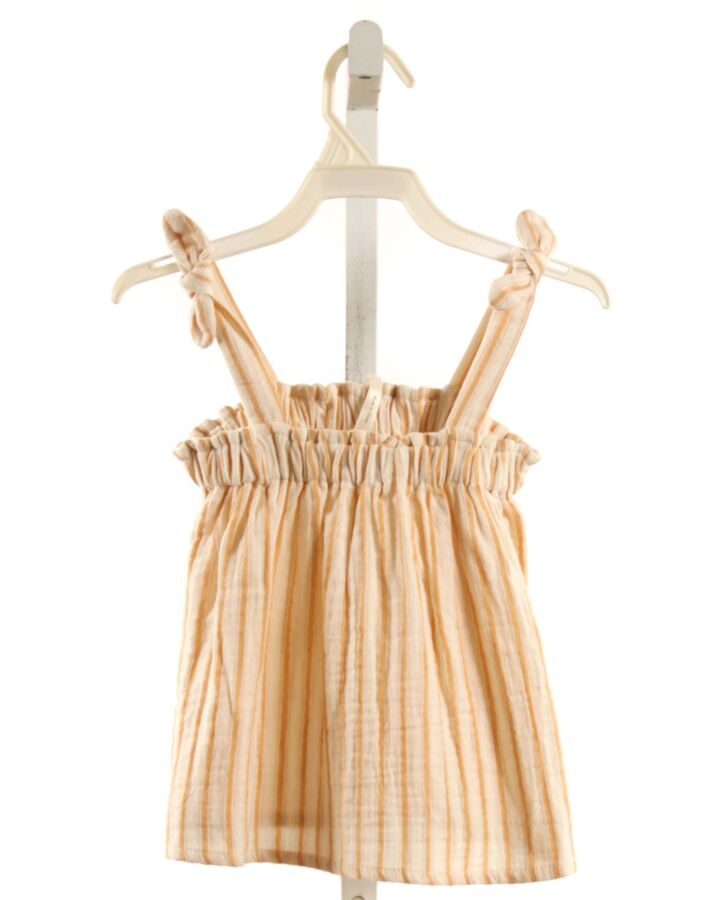RYLEE & CRU  IVORY  STRIPED  SLEEVELESS SHIRT
