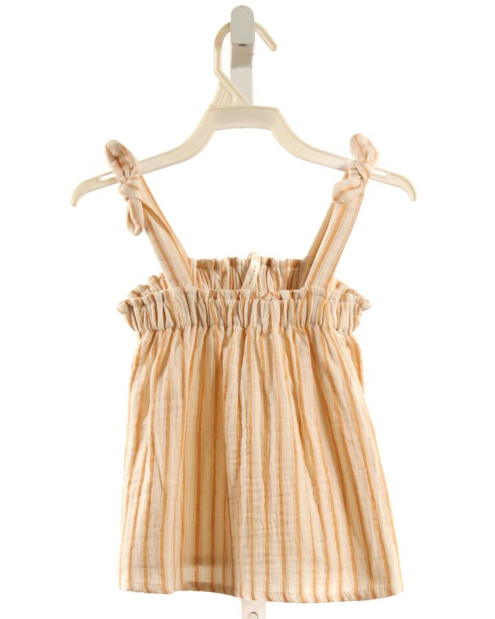 RYLEE & CRU  IVORY  STRIPED  SLEEVELESS SHIRT