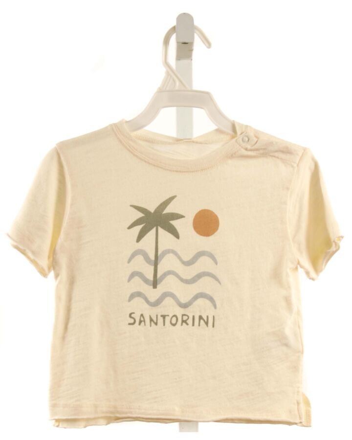 RYLEE & CRU  IVORY   PRINTED DESIGN T-SHIRT