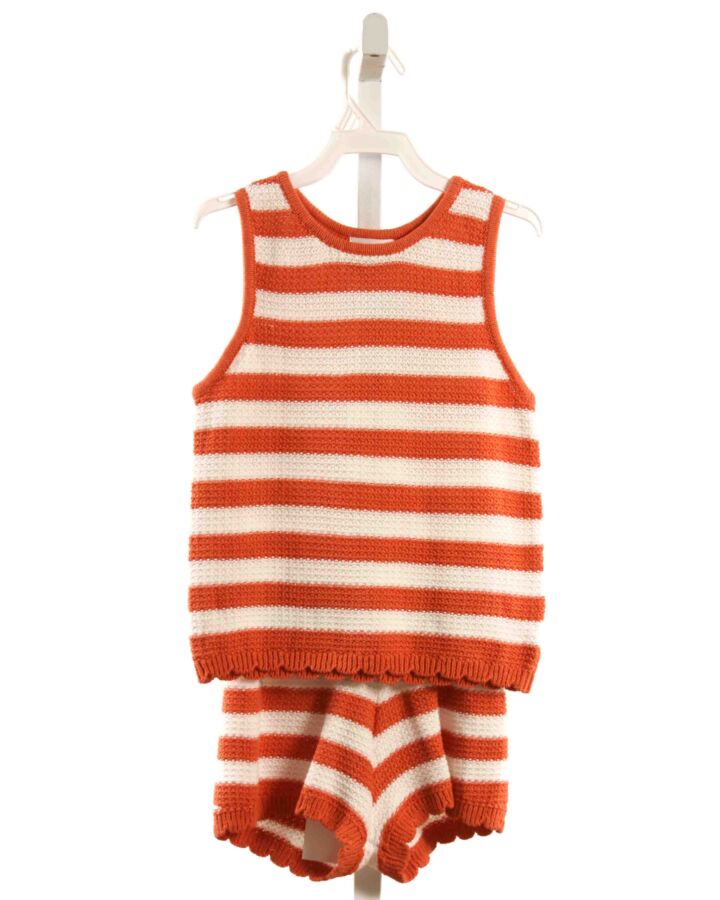 MILES THE LABEL  ORANGE  STRIPED  2-PIECE OUTFIT