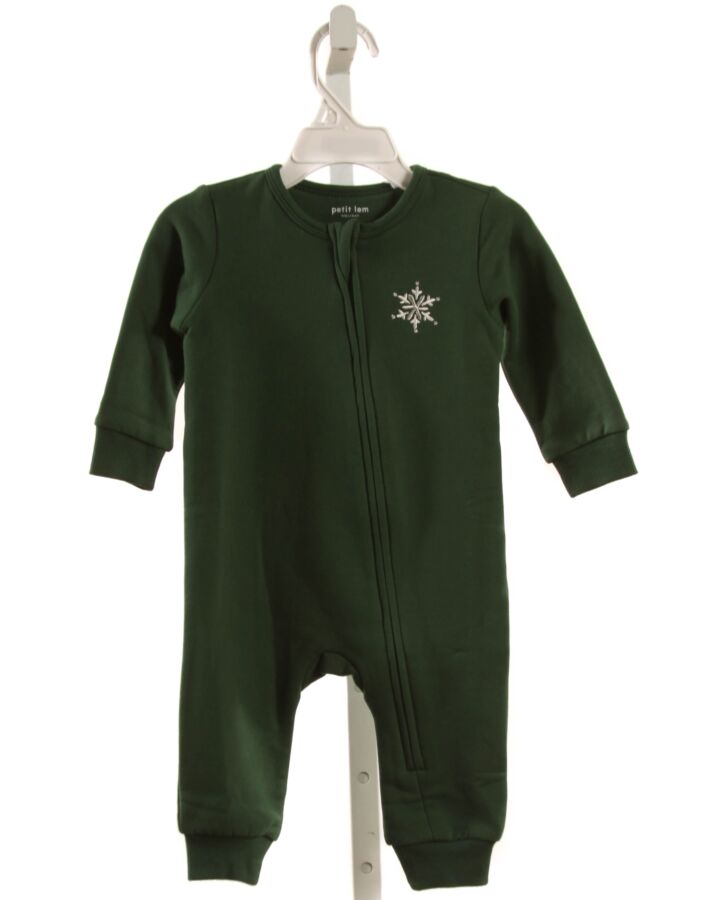 PETIT LEM  GREEN KNIT  EMBROIDERED LOUNGEWEAR