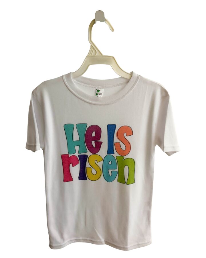 LAUGHING GIRAFFE  WHITE   PRINTED DESIGN T-SHIRT