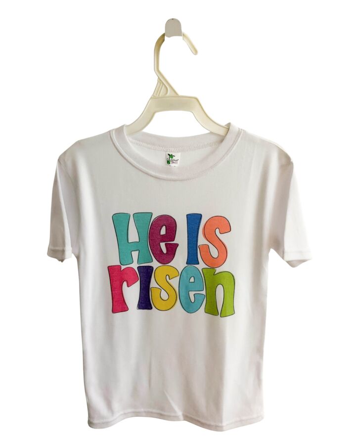 LAUGHING GIRAFFE  WHITE   PRINTED DESIGN T-SHIRT