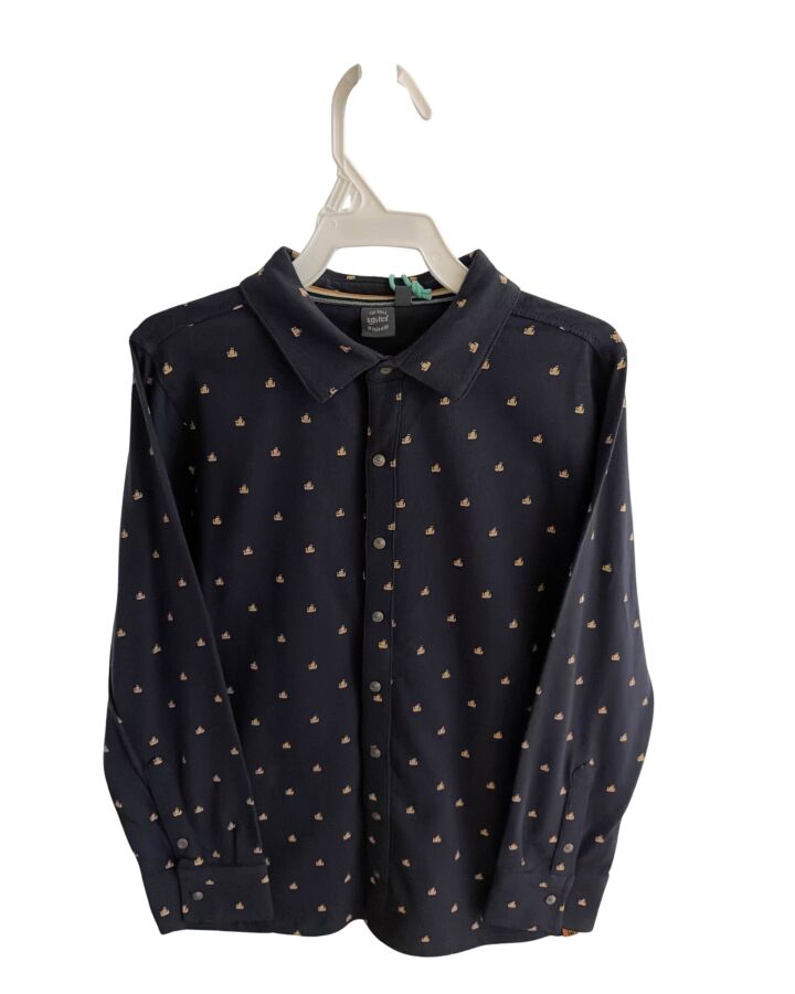 BABY FACE  BLUE   PRINTED DESIGN DRESS SHIRT