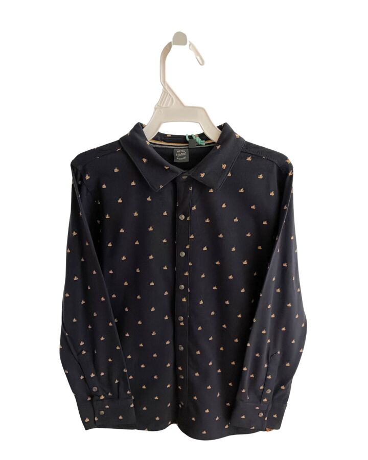 BABY FACE  BLUE   PRINTED DESIGN DRESS SHIRT