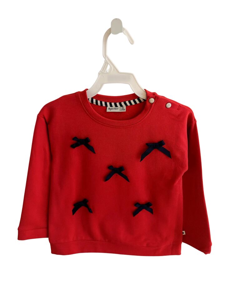 BABY FACE  RED    PULLOVER