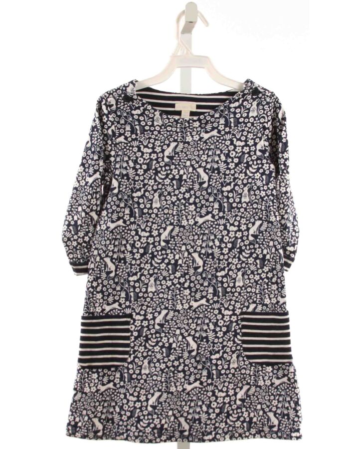 JOJO MAMAN BEBE  NAVY  FLORAL  KNIT DRESS