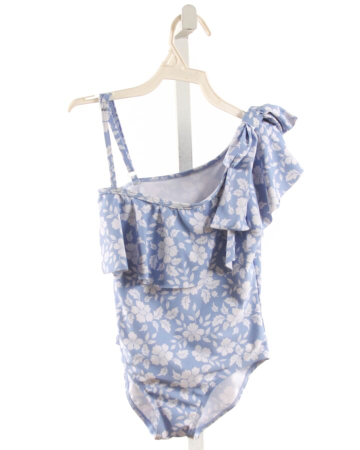 BLUEBERRY BAY SWIM  LT BLUE  FLORAL  1-PIECE SWIMSUIT