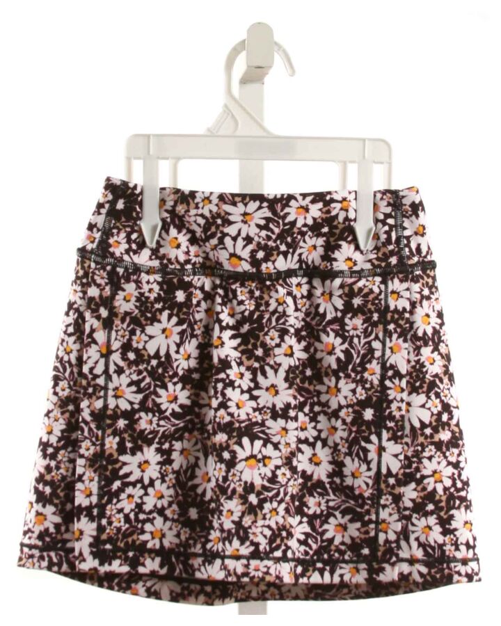 ATHLETA GIRL  BLACK  FLORAL  SKORT